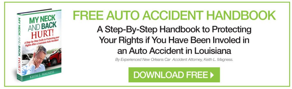 An image depicting an auto accident handbook written by Keith L. Magness