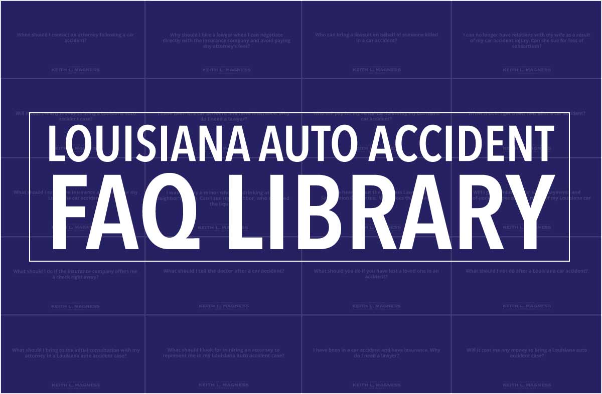 Louisiana Car Accident FAQ Library
